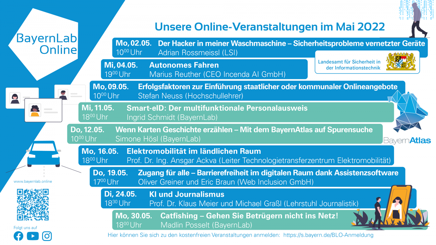 BayernLab Online Veranstaltungen im Mai 2022